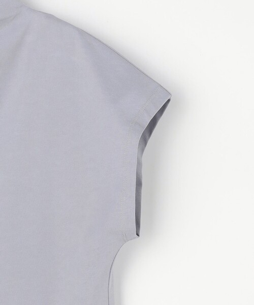 組曲(クミキョク)の「【WEB限定】プレーティング天竺 ペプラムカットソー(Tシャツ/カットソー・レディース・ホワイト系/ライトグレー系/ブラック系・2/3)」の6枚目の写真