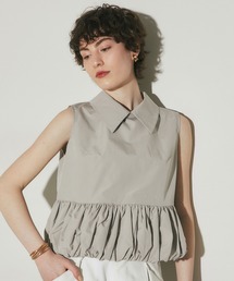 GATHERED HEM SLEEVELESS TOP