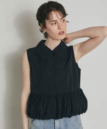 ARVELLIA（アルベリア）の「GATHERED HEM SLEEVELESS TOP（シャツ/ブラウス）」