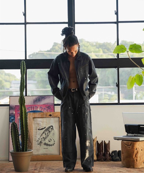 FACCIES/ファッチーズ】AGINGA DUCK DOUBLE KNEE PANTS（デニムパンツ