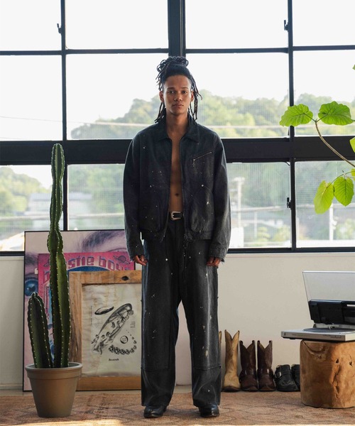 FACCIES/ファッチーズ】AGINGA DUCK DOUBLE KNEE PANTS（デニムパンツ