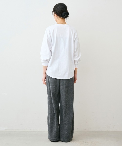 Live in comfort(リブインコンフォート)の「【低身長/高身長サイズあり】リブ イン コンフォート 大人の抜け感をつくる すそドロスト付き抗菌防臭パイルパンツ(その他パンツ・レディース・杢グレー/ブラック・9/10/11/12/13/14/2/3/4/5/6/7/8)」の8枚目の写真