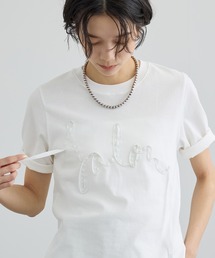 テープ刺繍コンパクトTシャツ