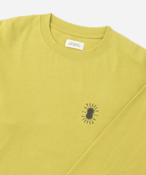 Saturdays NYC(サタデーズ ニューヨークシティ )の「Solar SATURDAYS LS T-Shirt(Tシャツ/カットソー・メンズ・ブラック/ホワイト/イエロー・S/M/L)」の9枚目の写真