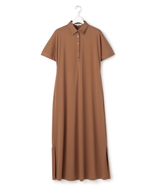 23区(ニジュウサンク)の「ファンクショナル ポロ ワンピース(ワンピース・レディース・ブラック系/黄土色系・38)」の7枚目の写真
