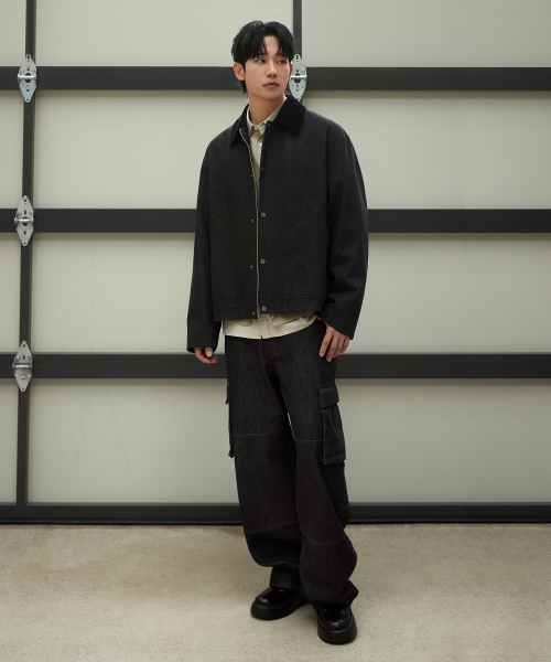 MINDBRIDGE（マインドブリッジ）の「ワイドカーゴデニムパンツ MYDP6156（デニムパンツ・メンズ・ブラック・34/32/30/29）」の2枚目の写真