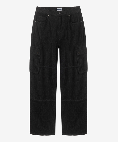 MINDBRIDGE（マインドブリッジ）の「ワイドカーゴデニムパンツ MYDP6156（デニムパンツ・メンズ・ブラック・34/32/30/29）」の4枚目の写真