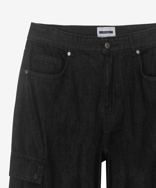 MINDBRIDGE（マインドブリッジ）の「ワイドカーゴデニムパンツ MYDP6156（デニムパンツ・メンズ・ブラック・34/32/30/29）」の6枚目の写真