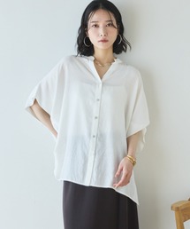 【名品】ウォッシャブルリネンライクスキッパープルオーバー