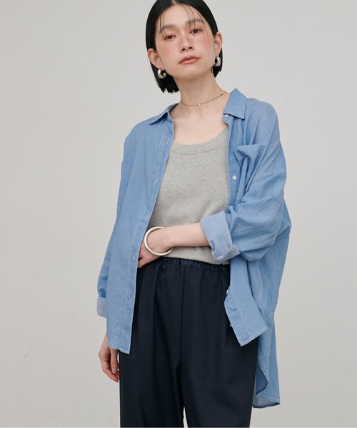 LARUTA（ラルータ）の「【LARUTA】強撚ニットタンクトップ（タンクトップ・レディース・ブラック/グレー/オフホワイト・FREE）」の11枚目の写真