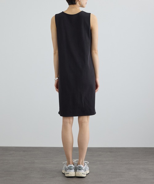 SALON adam et rope'（サロン アダム エ ロペ）の「コットンボイルシアーキャミワンピース（ワンピース・レディース・ブラック/オフホワイト・FREE）」の20枚目の写真