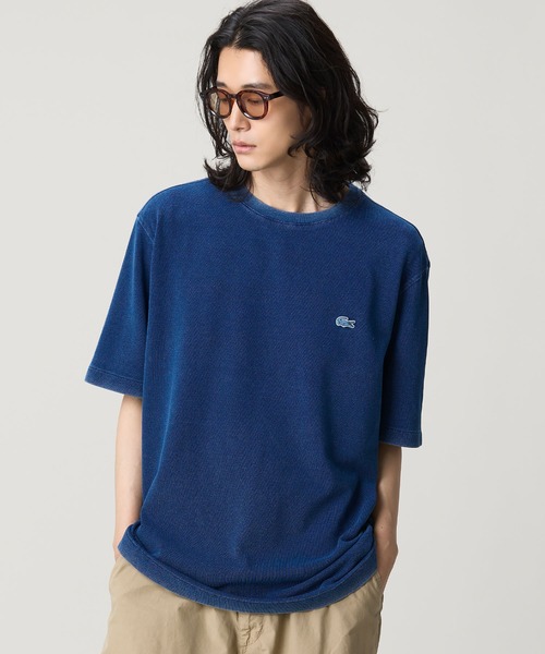 LACOSTE(ラコステ)の「オーバーサイズ ウォッシュ加工 インディゴ Tシャツ(Tシャツ/カットソー・メンズ・ダークインディゴブルー/インディゴブルー・5/3/4/2)」の17枚目の写真