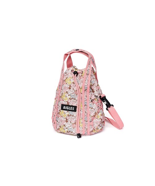 AIGLE(エーグル)の「【LIBERTY】 撥水 巾着 ミニショルダーバッグ 3L(ショルダーバッグ・レディース・ブルー/ピンク/モスグリーン・FREE)」の3枚目の写真
