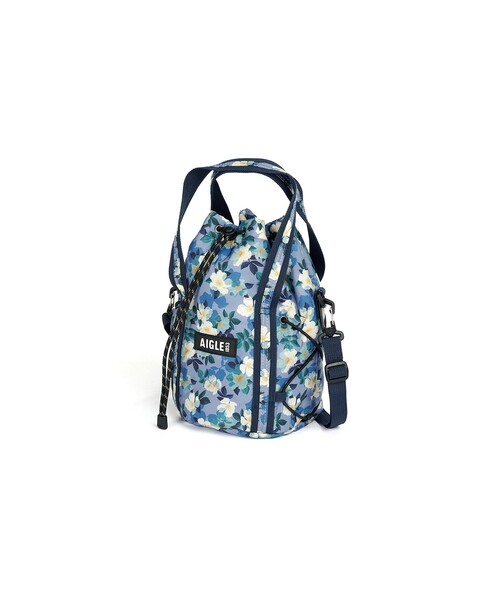 AIGLE(エーグル)の「【LIBERTY】 撥水 巾着 ミニショルダーバッグ 3L(ショルダーバッグ・レディース・ブルー/ピンク/モスグリーン・FREE)」の1枚目の写真
