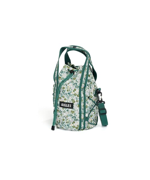 AIGLE(エーグル)の「【LIBERTY】 撥水 巾着 ミニショルダーバッグ 3L(ショルダーバッグ・レディース・ブルー/ピンク/モスグリーン・FREE)」の2枚目の写真