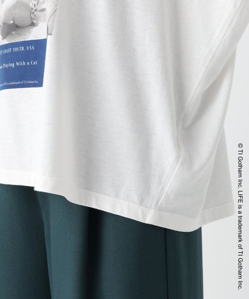 Elura（エルーラ）の「LIFE PICTURE COLLECTIONドルマンTシャツ/676312（Tシャツ/カットソー・レディース・ホワイト/ブラック・FREE）」の12枚目の写真
