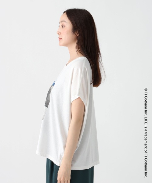 Elura（エルーラ）の「LIFE PICTURE COLLECTIONドルマンTシャツ/676312（Tシャツ/カットソー・レディース・ホワイト/ブラック・FREE）」の8枚目の写真