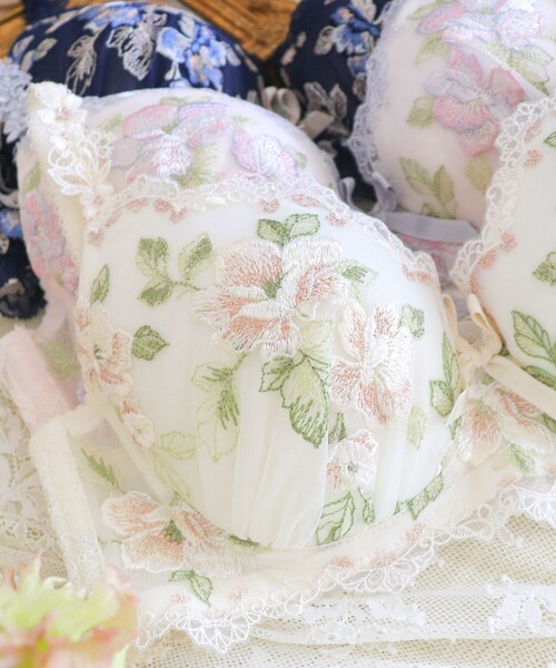 Risa Magli（リサマリ）の「マルレーン ブラジャー (B-C) ＜S Make Type＞（ブラジャー・レディース・ベビーピンク/ブラウン系その他/ネイビー・B75/B70/B65/C75/C70/C65）」の12枚目の写真