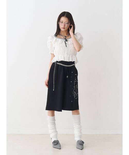 jouetie(ジュエティ)の「ロゴスウェットハーフパンツ(その他パンツ・レディース・グレー/ブラック/カーキ・MEDIUM)」の17枚目の写真