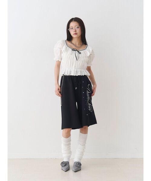 jouetie(ジュエティ)の「ロゴスウェットハーフパンツ(その他パンツ・レディース・グレー/ブラック/カーキ・MEDIUM)」の18枚目の写真