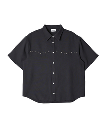 AMENDER（アメンダー）の「WESTERN PIERCING HALF SHIRT (black)（シャツ/ブラウス）」