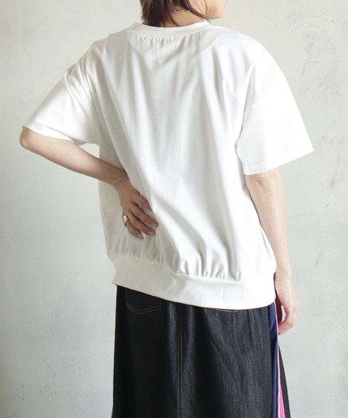 BITTOKO（ビットコ）の「冷感ファスナーデザインT（Tシャツ/カットソー・レディース・ブラック/ホワイト/ブルー・FREE）」の8枚目の写真