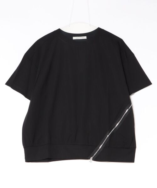 BITTOKO（ビットコ）の「冷感ファスナーデザインT（Tシャツ/カットソー・レディース・ブラック/ホワイト/ブルー・FREE）」の4枚目の写真