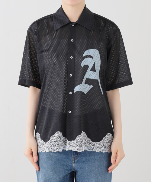 ARIES(アリーズ)の「ARIES / アリーズ GOTHIC LACE AIRTEX HAWAIIAN SHIRT(シャツ/ブラウス・レディース・ブラック・X-SMALL)」の4枚目の写真