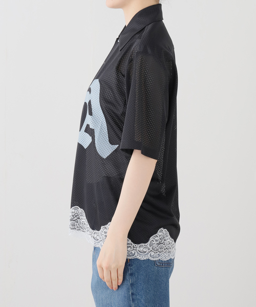 ARIES(アリーズ)の「ARIES / アリーズ GOTHIC LACE AIRTEX HAWAIIAN SHIRT(シャツ/ブラウス・レディース・ブラック・X-SMALL)」の3枚目の写真