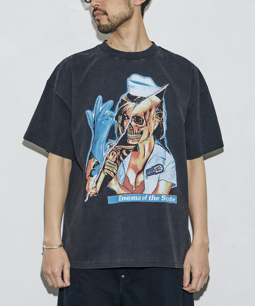 FREAK'S STORE(フリークスストア)の「【EXCLUSIVE】BLINK182 print Tee / ブリンク182 プリント クルーネック Tシャツ(Tシャツ/カットソー・メンズ・ブラック・MEDIUM/LARGE/X-LARGE)」の5枚目の写真
