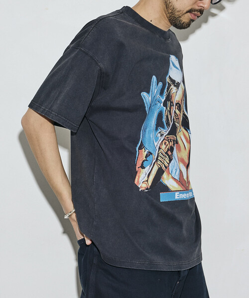 FREAK'S STORE(フリークスストア)の「【EXCLUSIVE】BLINK182 print Tee / ブリンク182 プリント クルーネック Tシャツ(Tシャツ/カットソー・メンズ・ブラック・MEDIUM/LARGE/X-LARGE)」の6枚目の写真