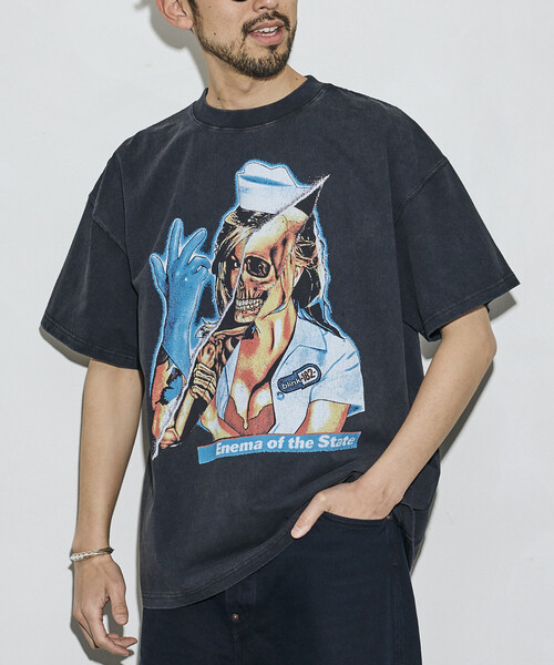 FREAK'S STORE(フリークスストア)の「【EXCLUSIVE】BLINK182 print Tee / ブリンク182 プリント クルーネック Tシャツ(Tシャツ/カットソー・メンズ・ブラック・MEDIUM/LARGE/X-LARGE)」の8枚目の写真