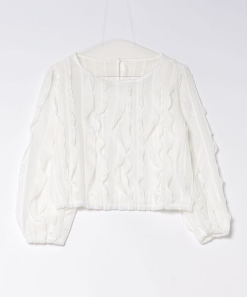 Jasmine Grandiflorum(ジャスミングランディフローラム)の「【Jasmine】ラッフルフリルグロップド丈トップス(その他トップス・レディース・ホワイト/ブラック・FREE)」の16枚目の写真