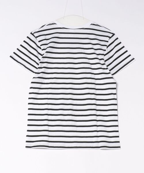 TONE SELECT WEAR（トーンセレクトウェア）の「TRUSS(トラス)　　ナローボーダー Tシャツ （SNB-141）【RESC】（Tシャツ/カットソー・メンズ・ホワイト×グレー/ホワイト×ブラック/ホワイト×ネイビー・SMALL/X-LARGE/LARGE/MEDIUM）」の4枚目の写真