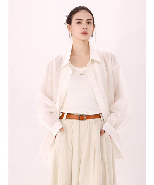 ACUD（アクド）の「Sleeveless Ribbed Knit _Ivory（Tシャツ/カットソー・レディース・アイボリー・FREE）」の5枚目の写真