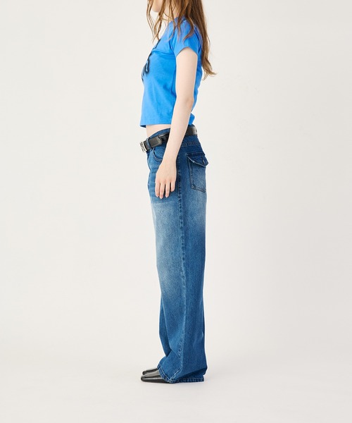 FTW（エフティダブリュー）の「LOW RISE DENIM（デニムパンツ・レディース・ダークインディゴブルー/インディゴブルー/ブラック・SMALL/LARGE/MEDIUM）」の7枚目の写真