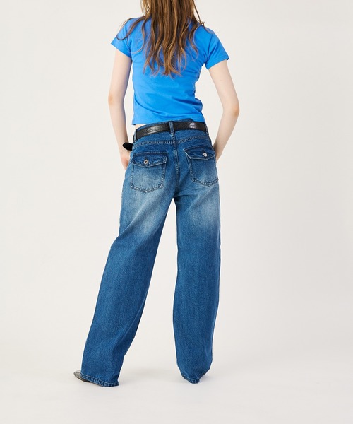FTW（エフティダブリュー）の「LOW RISE DENIM（デニムパンツ・レディース・ダークインディゴブルー/インディゴブルー/ブラック・SMALL/LARGE/MEDIUM）」の5枚目の写真