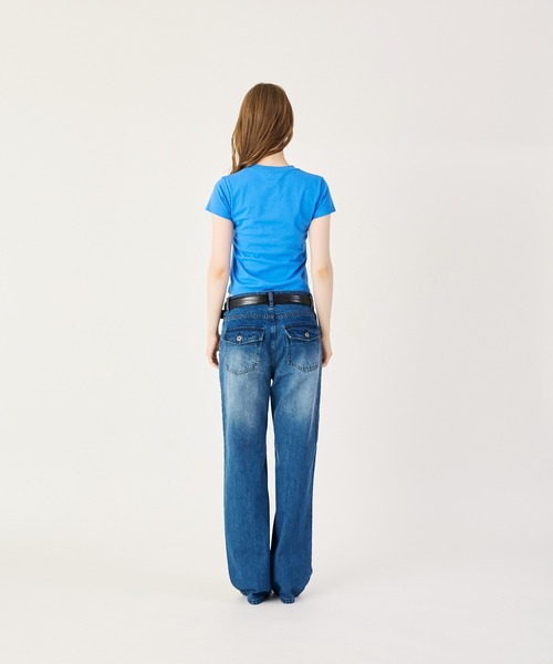 FTW（エフティダブリュー）の「LOW RISE DENIM（デニムパンツ・レディース・ダークインディゴブルー/インディゴブルー/ブラック・SMALL/LARGE/MEDIUM）」の12枚目の写真