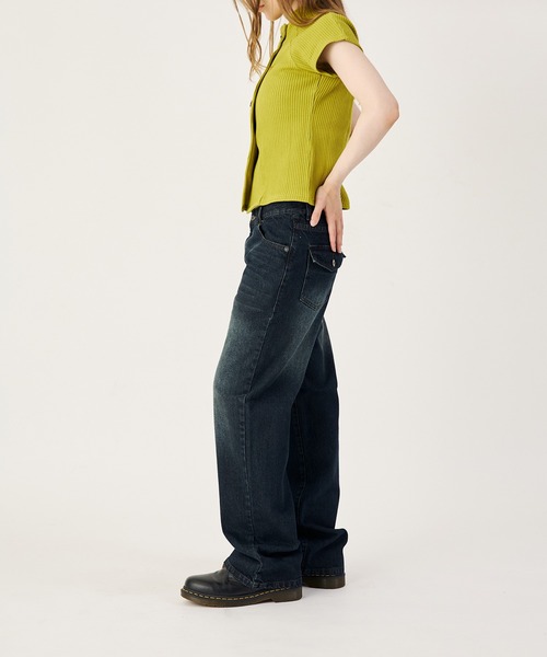 FTW（エフティダブリュー）の「LOW RISE DENIM（デニムパンツ・レディース・ダークインディゴブルー/インディゴブルー/ブラック・SMALL/LARGE/MEDIUM）」の14枚目の写真