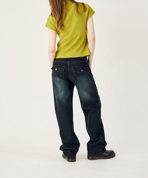 FTW（エフティダブリュー）の「LOW RISE DENIM（デニムパンツ・レディース・ダークインディゴブルー/インディゴブルー/ブラック・SMALL/LARGE/MEDIUM）」の15枚目の写真