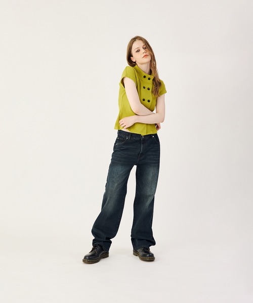FTW（エフティダブリュー）の「LOW RISE DENIM（デニムパンツ・レディース・ダークインディゴブルー/インディゴブルー/ブラック・SMALL/LARGE/MEDIUM）」の18枚目の写真