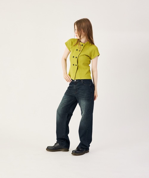 FTW（エフティダブリュー）の「LOW RISE DENIM（デニムパンツ・レディース・ダークインディゴブルー/インディゴブルー/ブラック・SMALL/LARGE/MEDIUM）」の19枚目の写真