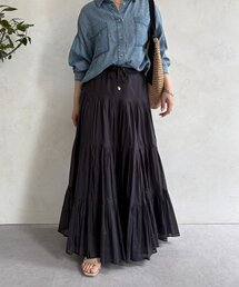Jena espace merveilleux | コットンボイルティアードスカート(スカート)