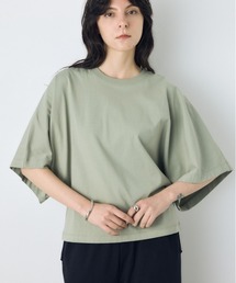 【身長/骨格別着用画像あり】アーバンコットンドルマンTシャツ 二の腕カバー 春服 夏服 秋服 体系カバー