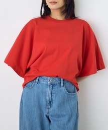 【身長/骨格別着用画像あり】アーバンコットンドルマンTシャツ　二の腕カバー　春服　夏服　秋服　体系カバー