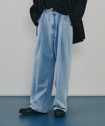 MODEN ARDOR（モデンアルダー）の「フリーヤワイドデニムパンツ（淡い青）（デニムパンツ）」