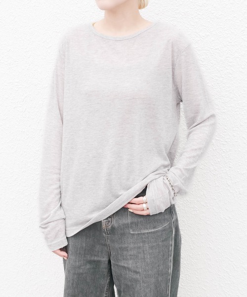 ARCHIVER(アーカイバ)の「【susabi/スサビ】ハートリブ Tシャツ(Tシャツ/カットソー・レディース・ホワイト/グレー/ベージュ/ブラック・FREE)」の8枚目の写真
