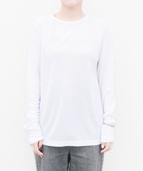 ARCHIVER(アーカイバ)の「【susabi/スサビ】ハートリブ Tシャツ(Tシャツ/カットソー・レディース・ホワイト/グレー/ベージュ/ブラック・FREE)」の16枚目の写真