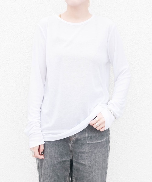 ARCHIVER(アーカイバ)の「【susabi/スサビ】ハートリブ Tシャツ(Tシャツ/カットソー・レディース・ホワイト/グレー/ベージュ/ブラック・FREE)」の17枚目の写真