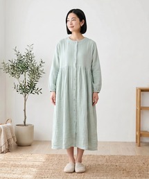 chil2（チルツー）の「4層ガーゼ ギャザーワンピースパジャマ（ルームウェア/パジャマ）」